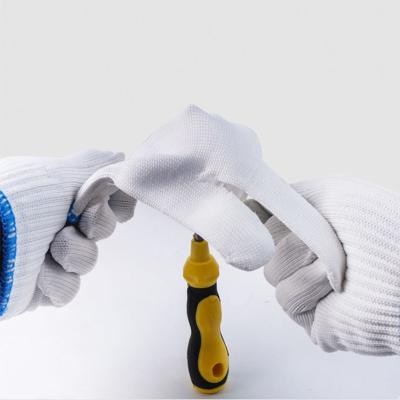 China Knitted Labor Industrial And Agriculture Working Gloves , Cotton Polyester Knitted Working Gloves for sale