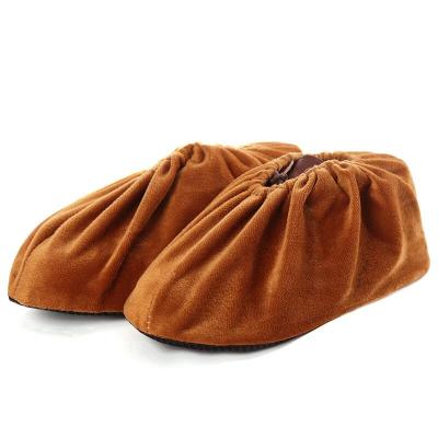 China Home And Outdoor High Quality Reusable Flannel Shoes Covers / Slip Resistant Shoe Covers for sale