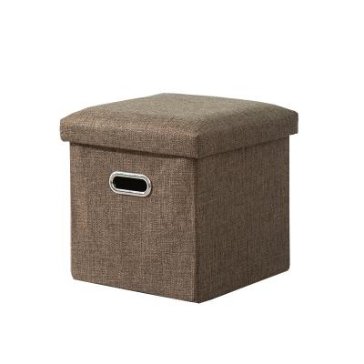 China Foldable Luxury Square Plus Armrest Storage Stool for sale