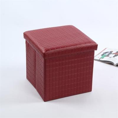 China New Design Modern Foldable Cube Stool Storage Stool For Home Furniture for sale