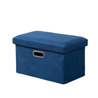 China High Quality Foldable Factory Fabric Storage Stool For Living Room for sale