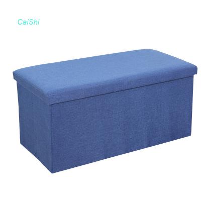 China Hot Sale Luxury Foldable Ottoman Storage Bench Stool for sale