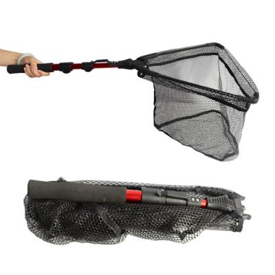 China Wholesale Collapsible Collapsible Telescopic Long Handle Fish Catching Landing Nets 40*40*30 for sale