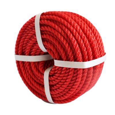 China High Quality Monofilament Fishlane PE PP 3Strands Rope Fishing Net Rope for sale