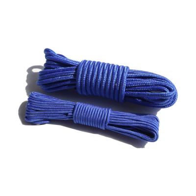 China High Quality Polyethylene PP Polyester Braided Rope 16 Strands 2-10mm Nonwoven Fabric Core Braid Rope for sale