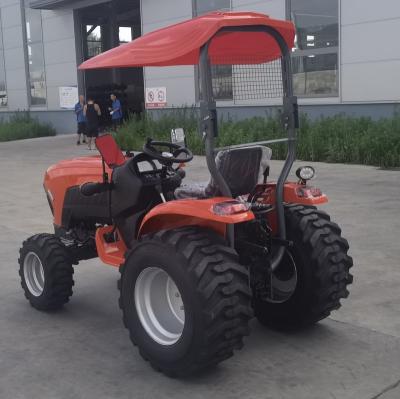 China Farms 35HP 4x4 Compact Farm Tractor with Loader and Backhoe for sale