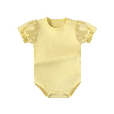 China Breathble Comfy Maker Bodysuit Baby Breathable Short Sleeve Baby Rompers for sale