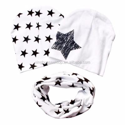 China Funny Tied Picture Cotton Hat Knitted Scarf For Warm for sale