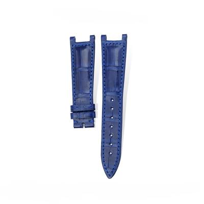 China Fashion 20 Mm Brown Leather Band Handcraft Watch Straps For Franck Muller Strap for sale