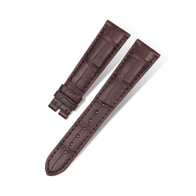 China Brown Straps Fashion 2021 New Listing Handcraft Leather For Chopard Men's Strap for sale