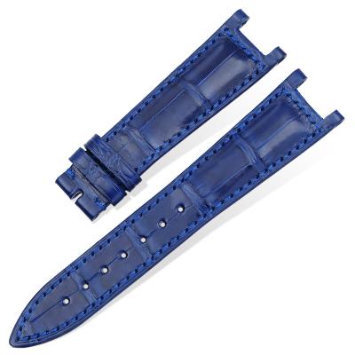 China Fashion 20 Mm Brown Leather Band Handcraft Watch Straps For Franck Muller Strap for sale