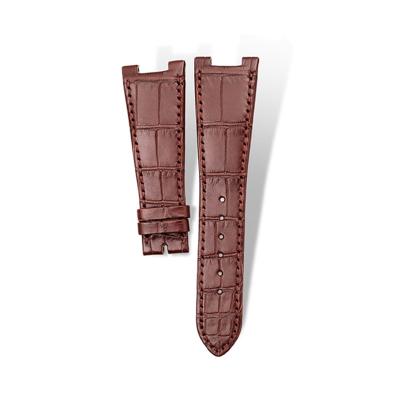 China Fashion Leather Handcraft Brown Straps For PP Nautilus Strap for sale