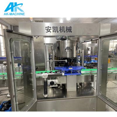 China AK-HMR8 Beverage Water Bottle Opp Labels Rotary Labeling Machine / OPP Round Bottle Labeling Machine With Factory Price for sale