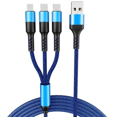 China Cheapest Cell Phone Factory Price With Best Quality Mobile Phone Android Micro Type Multi Charger Light C 3 In 1 Usb Charging Cable for sale