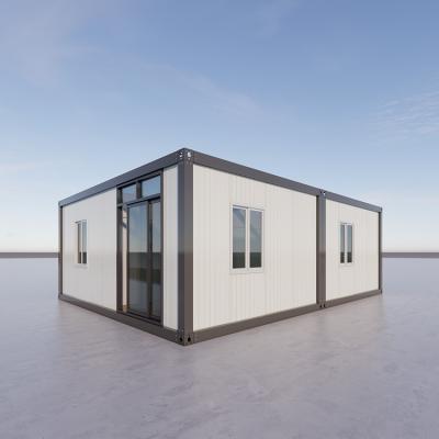 China Soundproof Prefabricated Container Homes With Rock Wool Sandwich Panel for sale