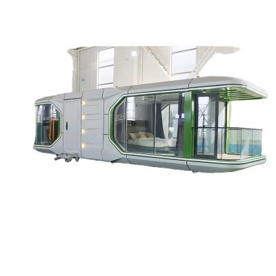 China E7 Galvanized Steel Frame Outdoor Capsule House with Dry Wet Separation Bathroom for sale