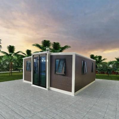 China Venta caliente Estados Unidos estándares 20ft 40ft Casa de lujo con baño cocina fácil instalación casa de contenedores expandible para la familia en venta