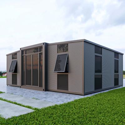 China Op maat gemaakte luxe opvouwbare prefab containerhuis uitbreidbare prefab huizen Te koop