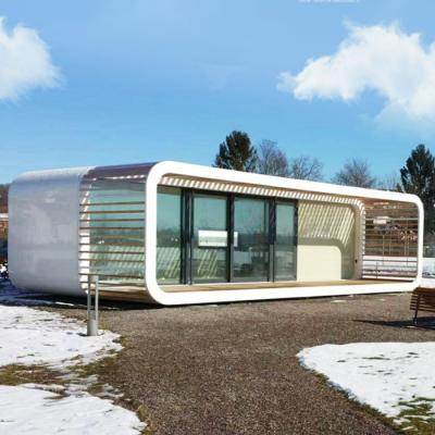 China High Quality Waterproof 20ft Apple Cabin Assembled Container Glass Houses Villa Apple House Comfortable Luxury Living Apartment for sale