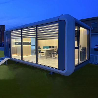 China Low Cost Manufacturers Working Prefabricated House Apple High-End Office Portable 20ft 40ft Apple Home Mini Movable Apple Cabin for sale