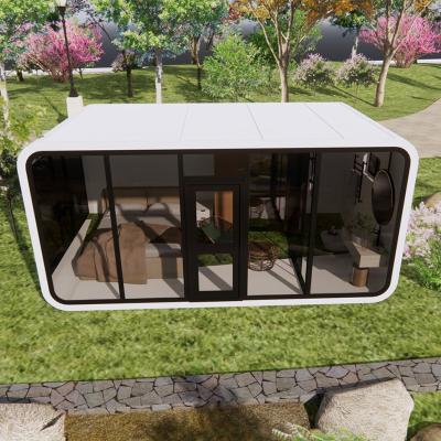 China Luxury Hot Sell Flat Container Modular Mobile House Apple Cabin Pod House Portable 20ft Cabins Outdoor Office Cafe Shop For Sale for sale