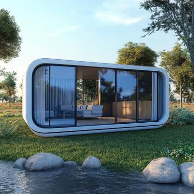 China 2025 New Fashion Smart House Prefab Apple Cabin Luxury Glamping Tent for Living for sale