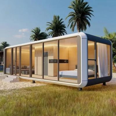 China Prefabricated Modern Tiny Cabin House Mobile Office 20FT Modular Apple House for Cosy Living for sale