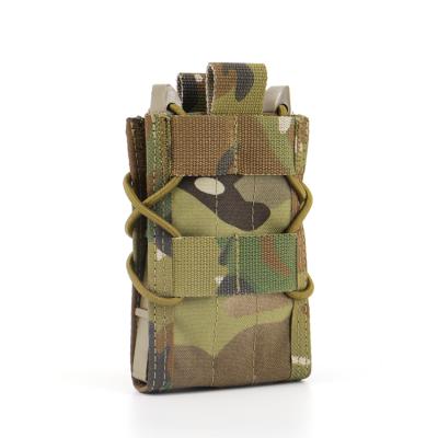 China Military Training Hunting Adjustable Elastic Band Mag Pouch Molle Single Magazine Pouch for sale