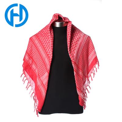 China Clean brand fashion 100% cotton windproof arabic shemagh military scarf for sale