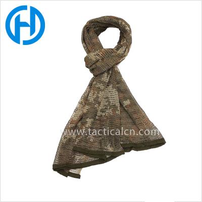 China Clean Brand Camouflage Arab Shemagh Tactical Head Wrap Military Net Scarf for sale