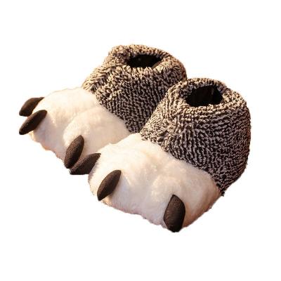 China 2021 New Style Winter Cotton Slippers White Bear Home Indoor Winter Cute Slippers Light Warm Shoes Plus Plush Slippers for sale