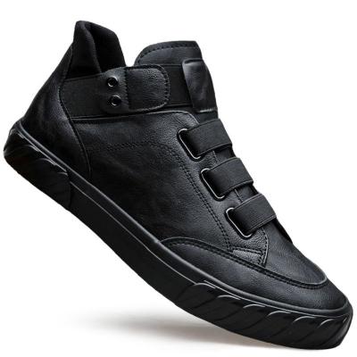 China Fashion Trend Good Quality Stylish Shoes Fashion Men Black Leather Headed Toe Business Oxfords Gentlemen Walking Casual Comfort Shoes Sneakers for sale