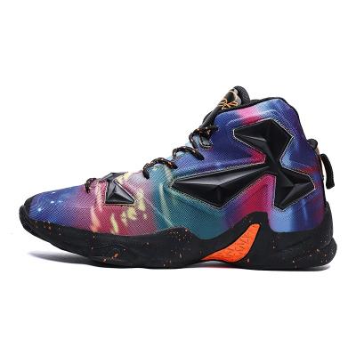 China Fashion Trend High Quality Basketball Sneakers Trainer Gym Outdoor Sports Breathable Anti-skid Shoes for sale