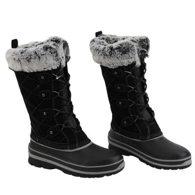 China Fashion Trend Classics Snow Sheepskin Mid Winter Boots Calf Leather Sheepskin Fur Mid Australia Genuine Striped Outdoor Warm For Women Fashion for sale