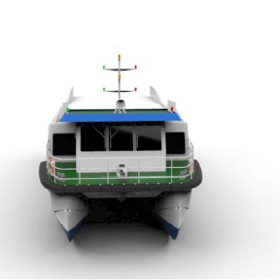 China 22m Aluminum 177Seats Marine Aluminum Passenger Catamaran Boat for sale