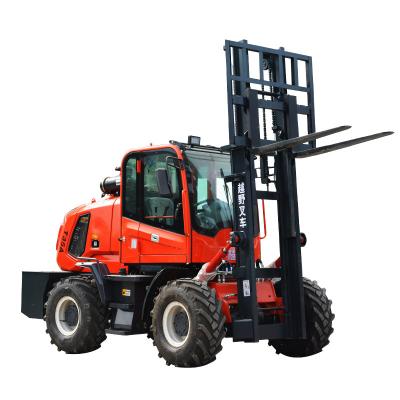 China Chinese 5 Ton Diesel Forklift Off-Road Forklift From Factory 3 Ton 3 Easy Operation All Terrain Forklift With High Quality for sale