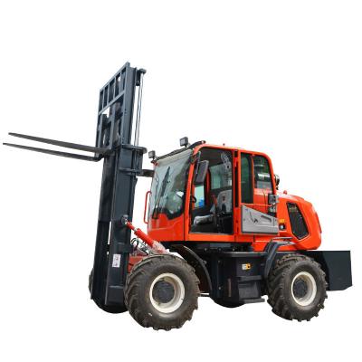 China Easy operation big lifting height and strong bearing capacity off-road forklift with lowest price for sale for sale