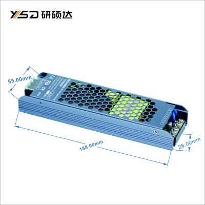 China 12v 250w YSD newest EMC IP20 led driver no fan pf0.9 24v250w switch power led power supply 194*55*26mm for sale