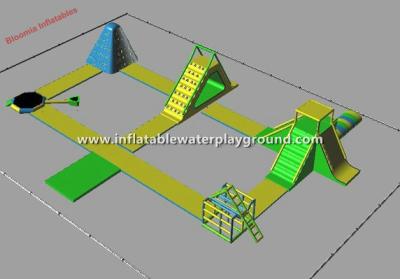 中国 巨大で膨脹可能な水公園、湖で浮かぶ膨脹可能な水公園 販売のため