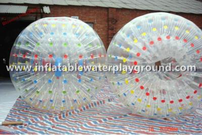 China Outdoor Aqua Inflatable Zorb Ball 0.8mm PVC , Inflatable Human Hamster Ball for sale