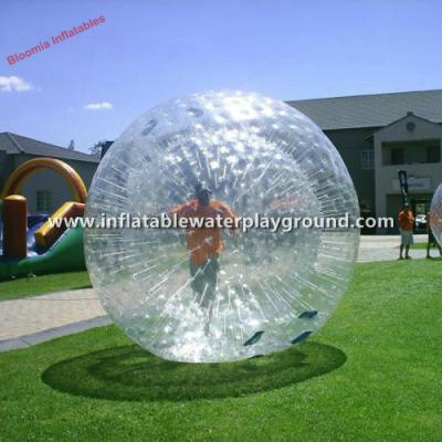 China Clear 0.7mm TPU Inflatable Aqua Zorb Ball Inflatable Hamster Balls For Humans for sale