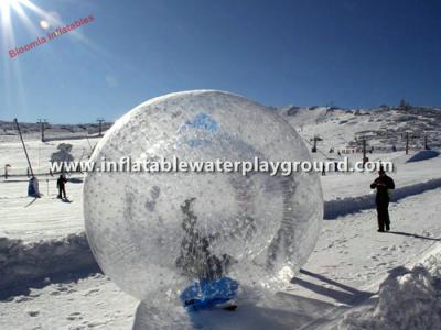 China Clear TPU Snow Inflatable Zorb Ball Funny , Body Zorbing Bubble Ball for sale