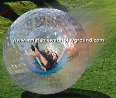 China Giant PVC / TPU Inflatable Zorb Ball Crazy Soccer Bubble For Rolling Sports for sale