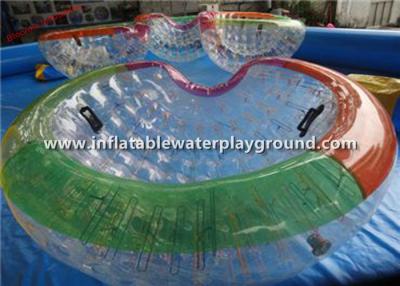 China Durable Rope Inflatable Zorb Ball , Bowl Shape Water Zorb Ball For Pool Game for sale