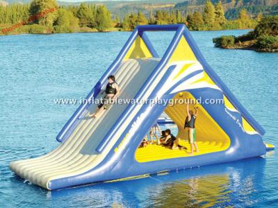 China Outdoor Floating Adult Inflatable Water Slide , Big Inflatable Water Toys For Lake for sale