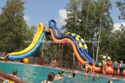 China Garden Inflatable Water Park Water Slide , Inflatable Whoosh Slide For Swimming Pool for sale