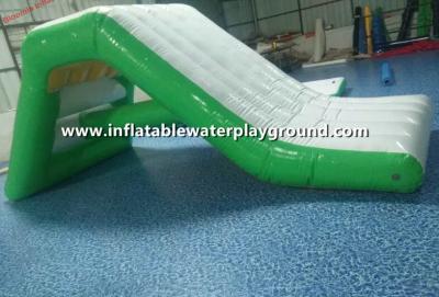 China PVC Tarpaulin 0.9mm Inflatable Backyard Water Slide , Inflated Curved Water Slide for sale