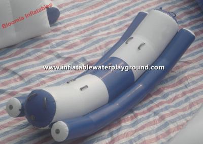 China Pool Sports Inflatable Water Totter , Floating Tube Teeter Totter For Aqua Park for sale