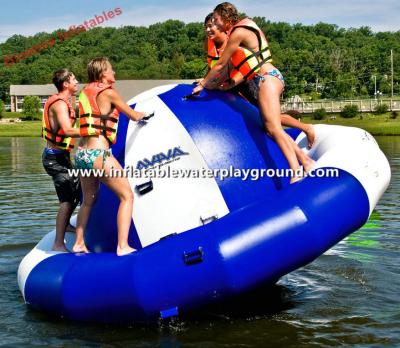 China Dark Blue / White Inflatable Saturn Rocker Floating Saturn On Water for sale