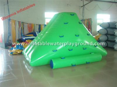 China Green Small Inflatable Iceberg Water Toy , Kids Inflatable Water Mountain On Water for sale